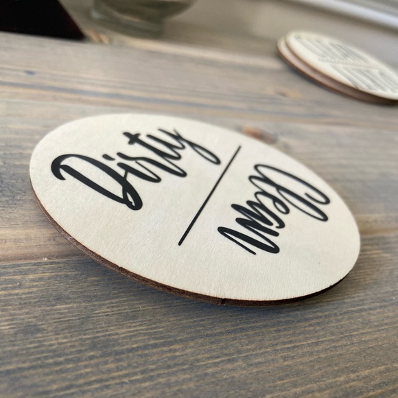 Farmhouse Rae Dunn Clean/Dirty Magnet for Kitchen - Picture 5 of 6